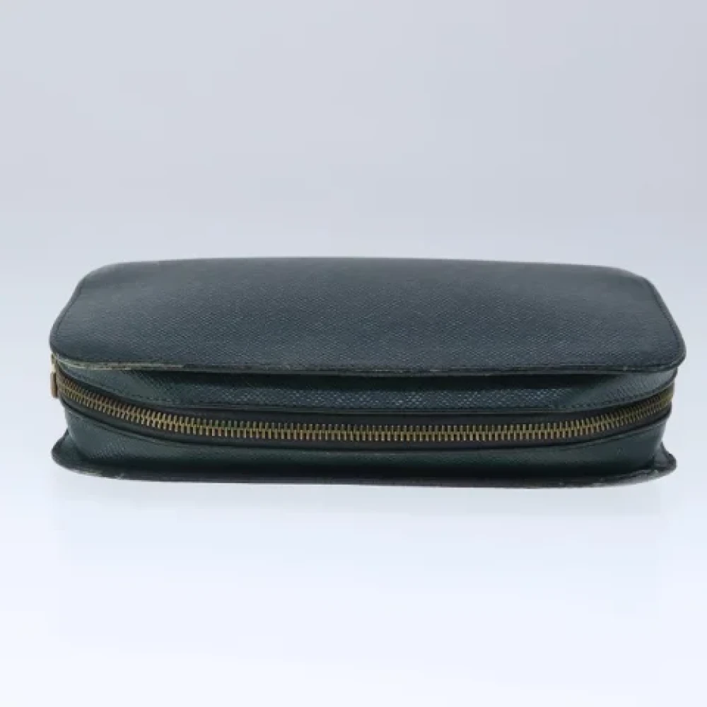 Louis Vuitton Vintage Pre-owned Leather clutches Green Dames