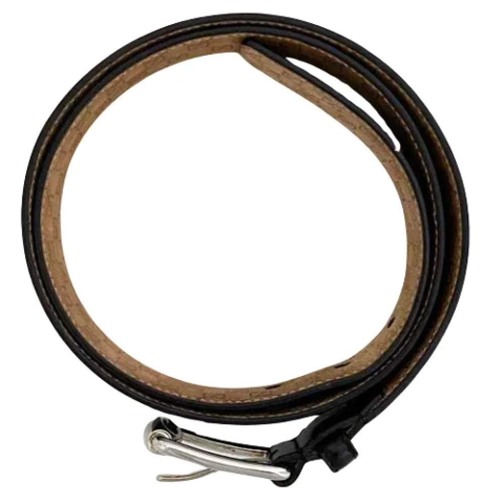 Gucci Vintage Pre-owned Leather belts Black Heren
