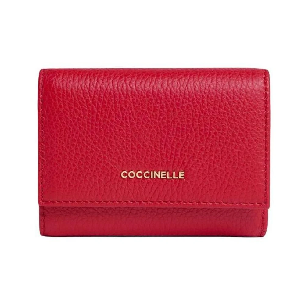 Coccinelle Women's Red Wallets & Cardholders, One Size, Metallic Small Wallet