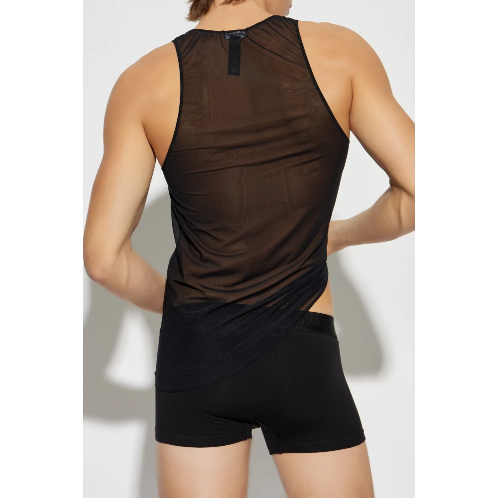 Dsquared2 Top met decoratieve afwerking Black Heren