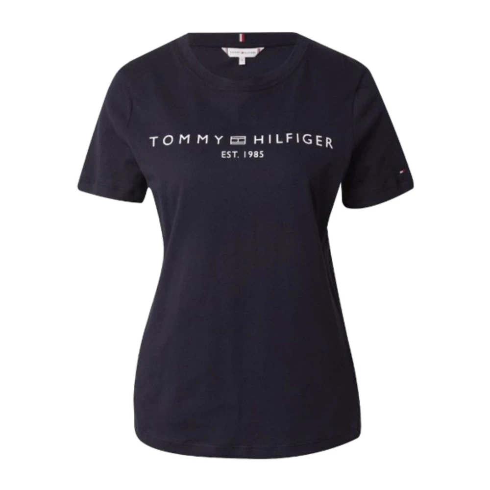 Tommy Hilfiger Dames Logo T-Shirt Blue Dames