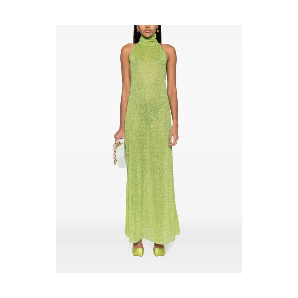 Oseree Lumiere Jurk in Lime Green Dames