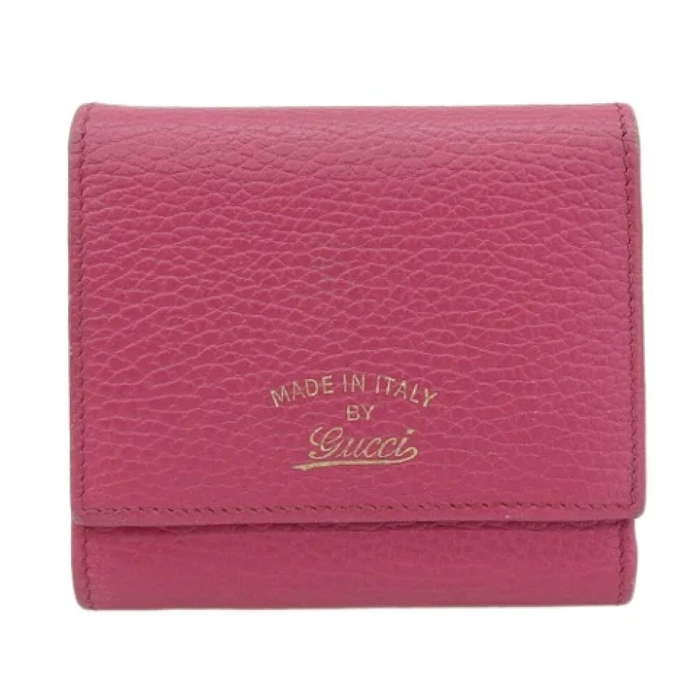 Gucci Vintage Pre-owned Leather wallets Pink Dames