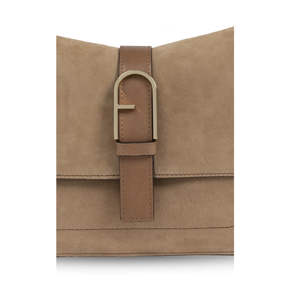 Furla Handtas Flow Medium Beige Dames