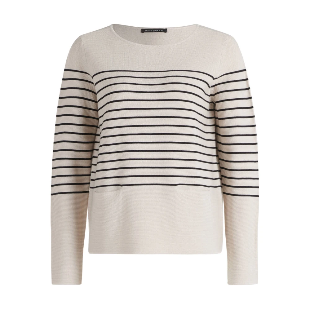 Betty Barclay Gebreide Pullover Korte Mouw Beige Dames