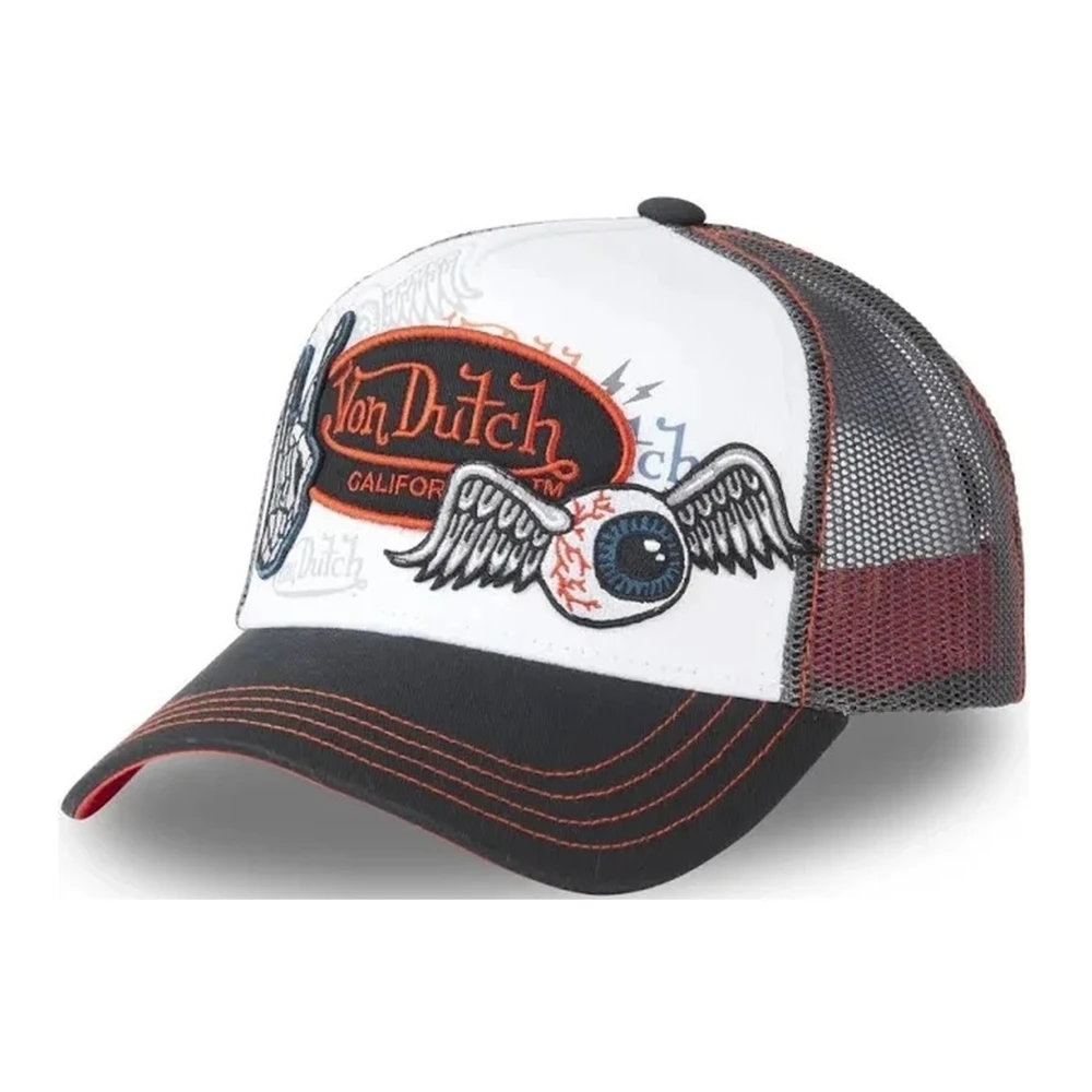 Von Dutch Zwart Wit Trucker Cap Multicolor Heren