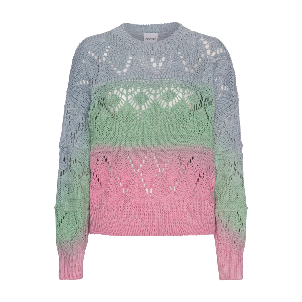 American Dreams Candy Ombre Katoenen Trui Multicolor Dames