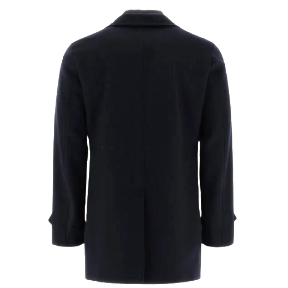 Herno Dubbelrijdige Jas met Afneembare Vest Blue Heren