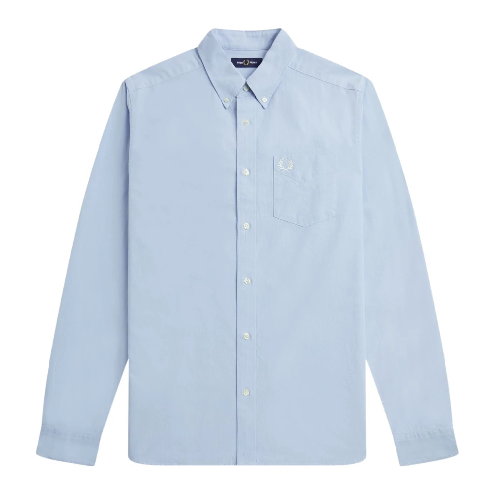Fred Perry Men's Blue Logo Pocket Shirt