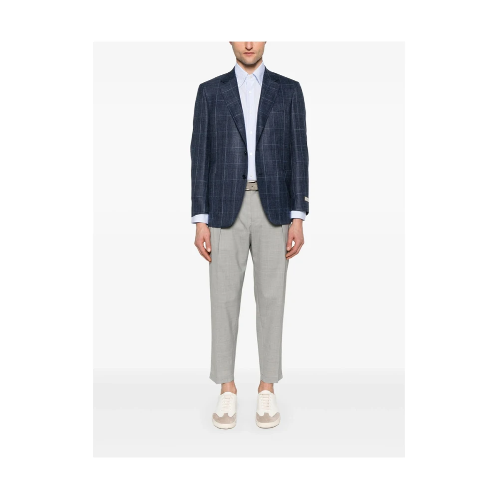 Canali Blauwe Knoopjas Blue Heren
