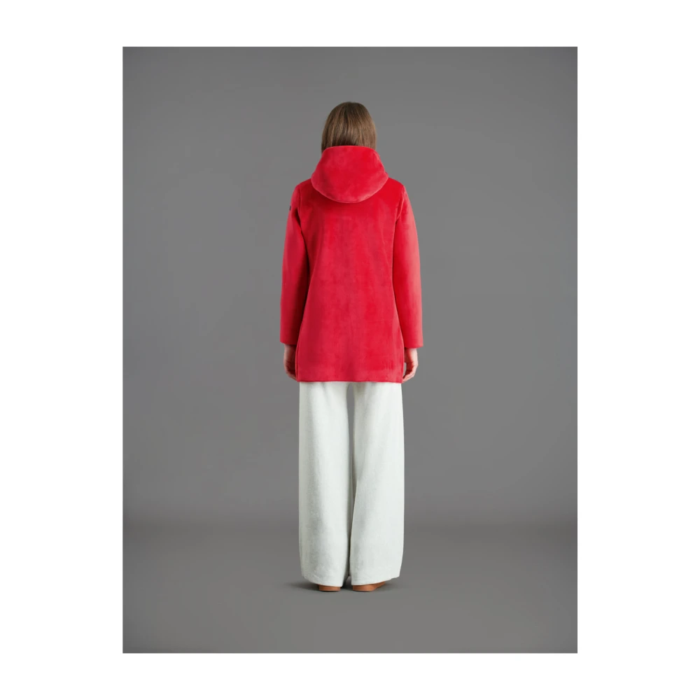 RRD Velvet Parka Jas voor Vrouwen Red Dames