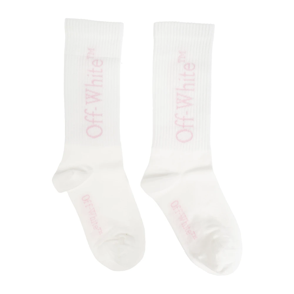 Off White Bomullsstrumpor med logotyp White, Unisex