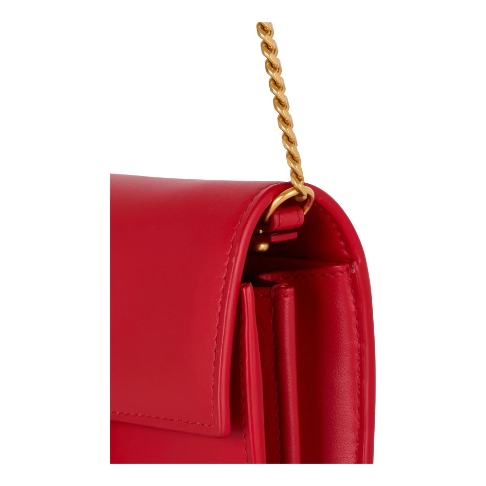 Balmain B-Buzz leren portemonnee Red Dames