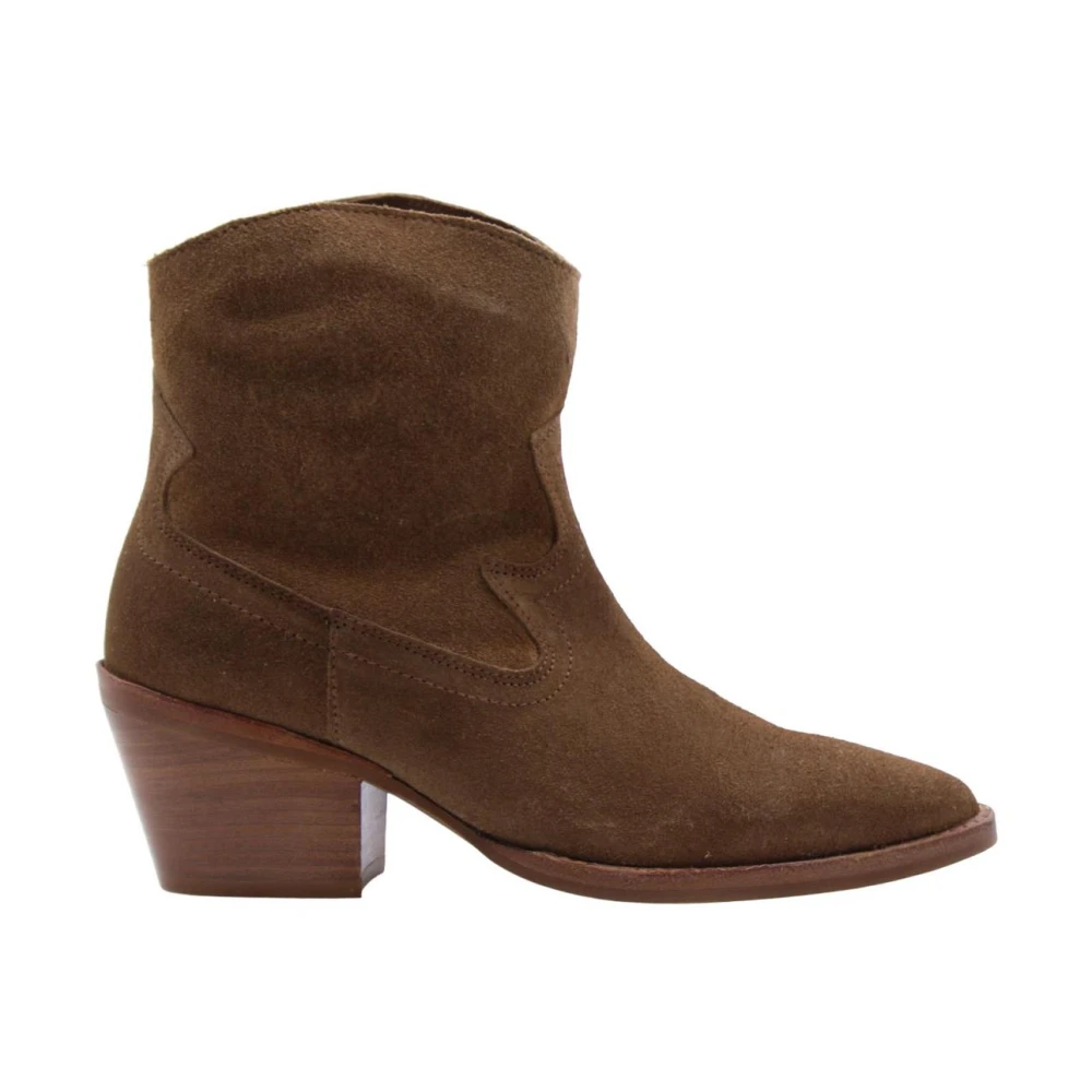Bronx Trendy Cowgirl Enkellaarzen Brown Dames