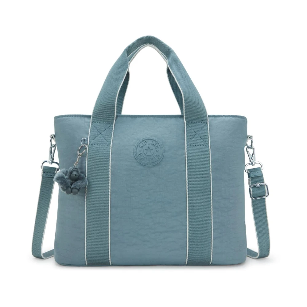 Kipling Lichtgewicht Schoudertas met Meerdere Zakken Green Dames