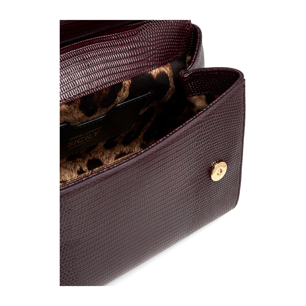 Dolce & Gabbana Stijlvolle Schoudertas Purple Dames