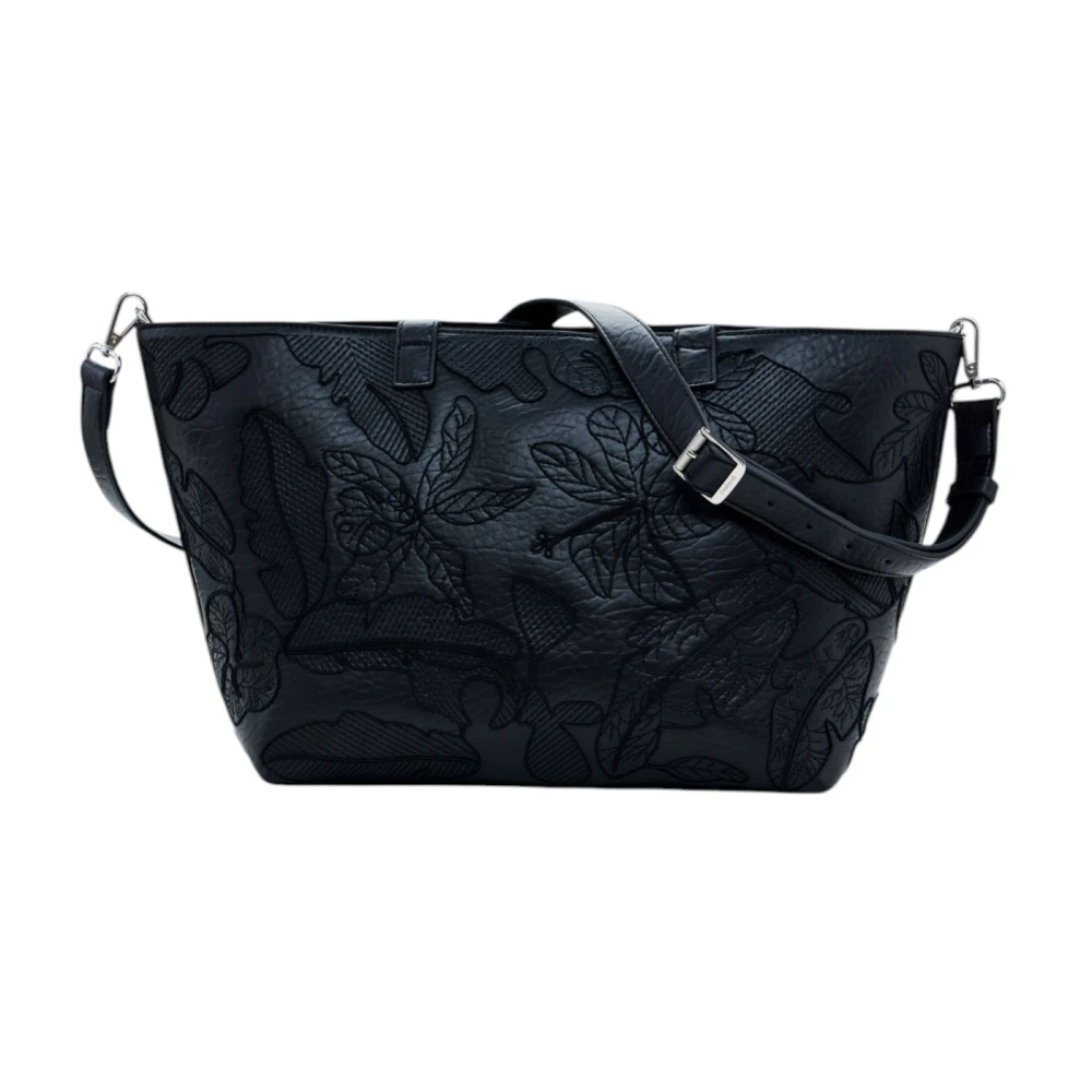 Desigual Stijlvolle Zwarte Tote Tas Black Dames