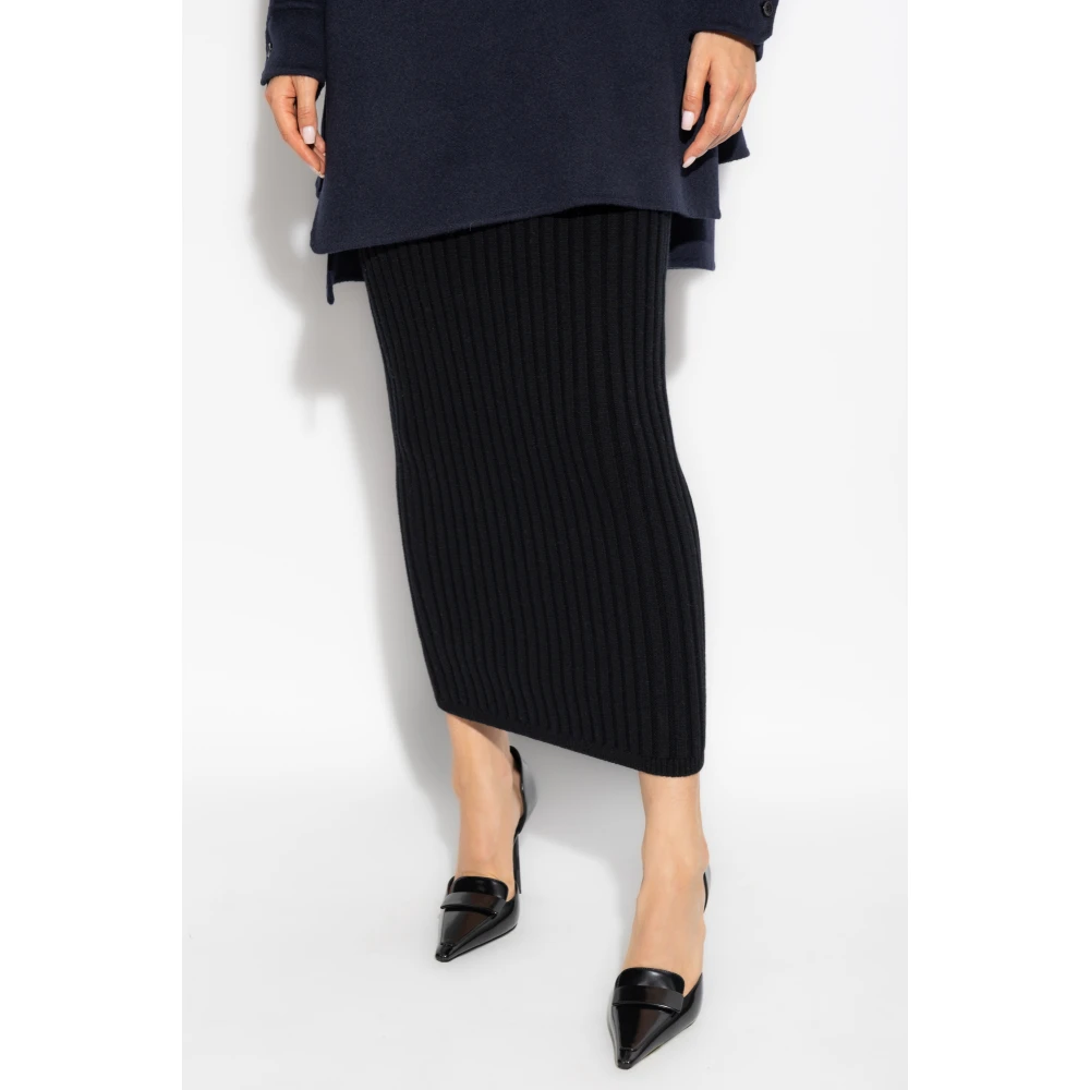 Max Mara Rok Seta Black Dames