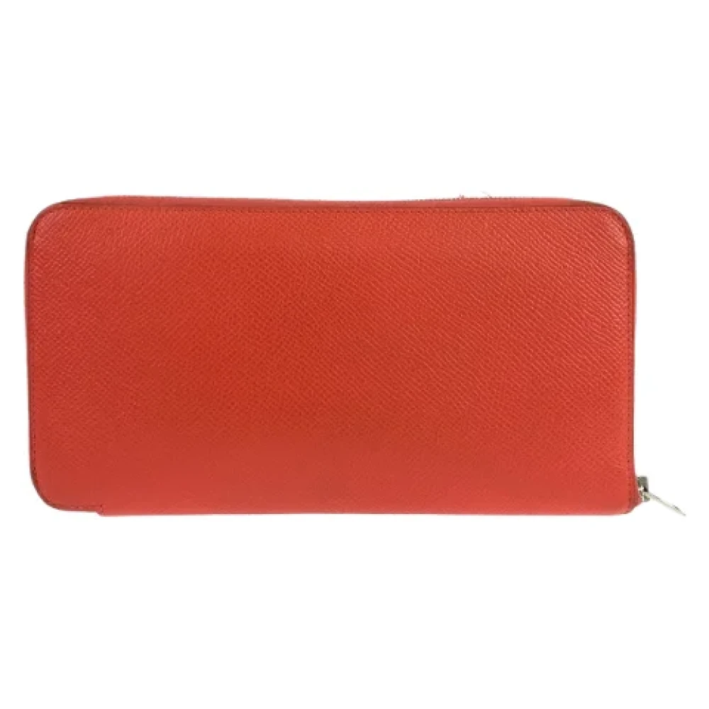Hermès Vintage Pre-owned Leather wallets Red Dames
