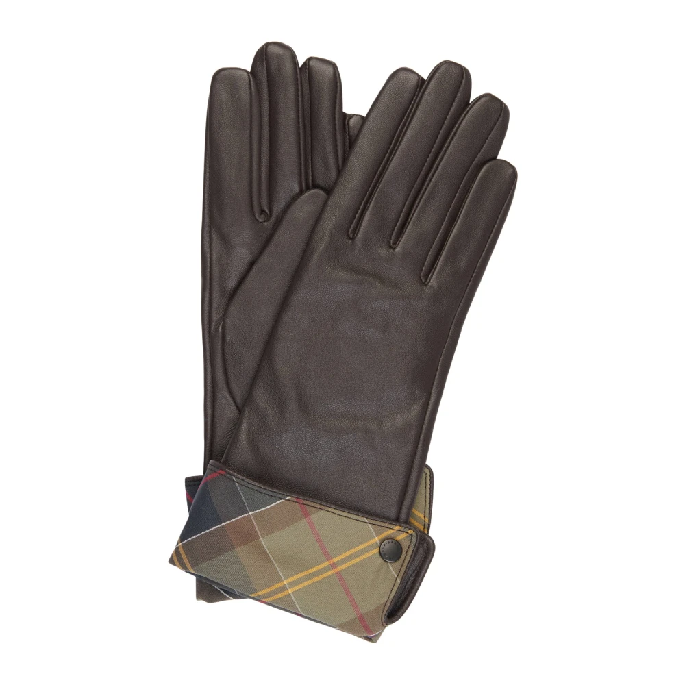 Barbour Donna Marrone - Lady Jane Leather Gloves - Accessories - M