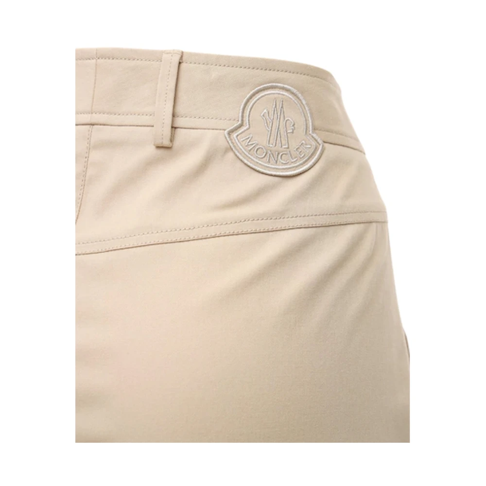 Moncler Culottes in katoen-elastaanmix Beige Dames