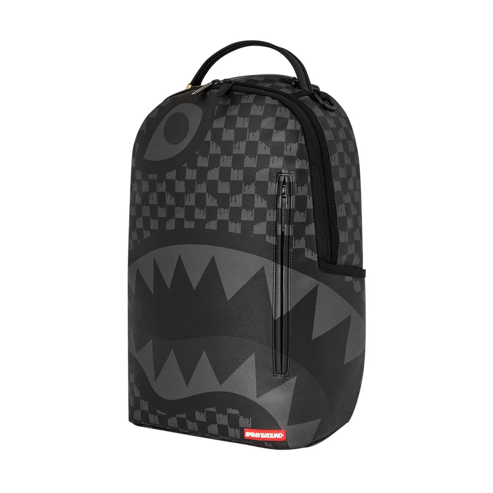 Sprayground Hangover Drip Check Rugzak Black Unisex