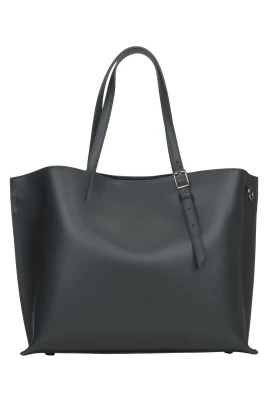 Läder Shopper Bag