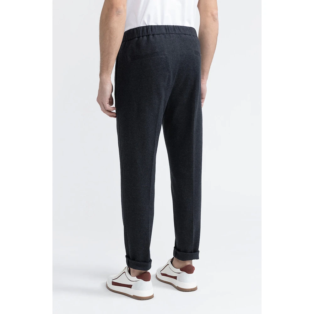 PESERICO Katoenblend joggers Gray Heren