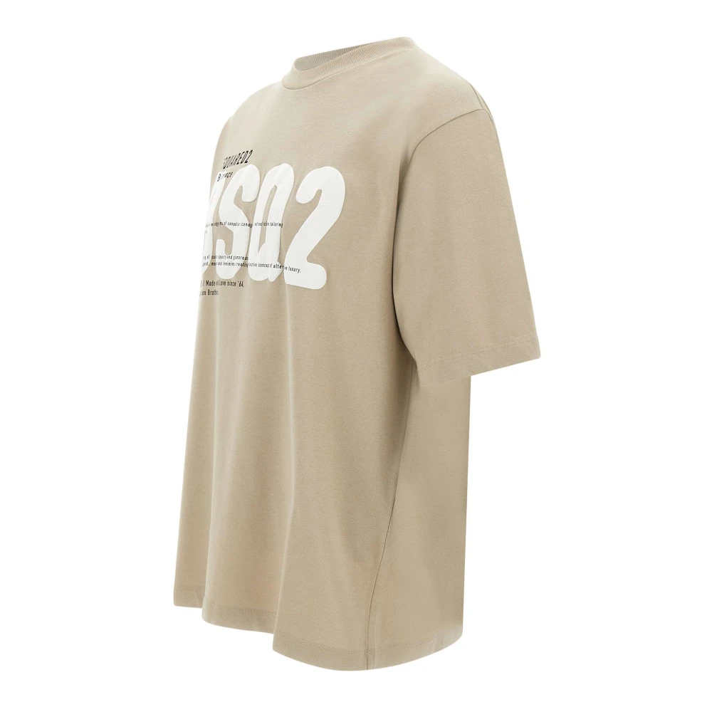 Dsquared2 Beige Stijlvolle Modieuze Shirt Beige Heren