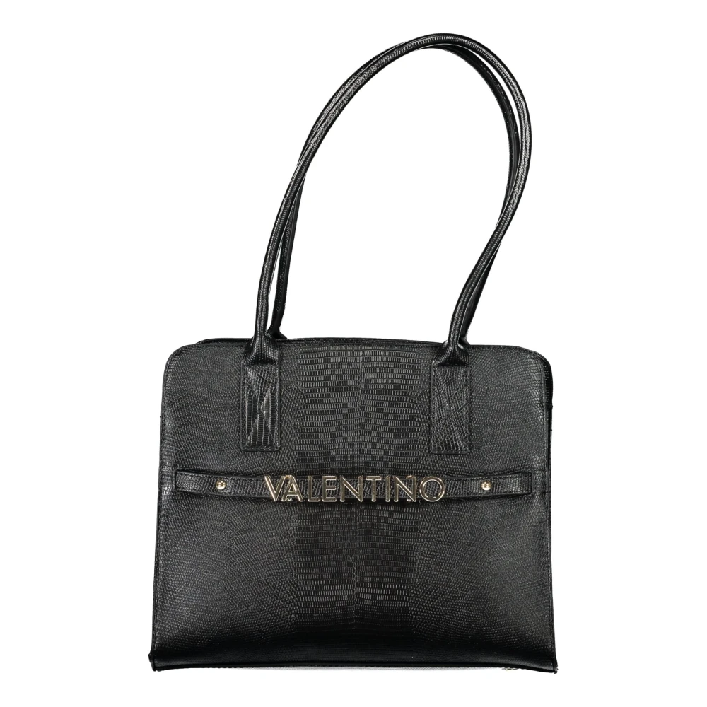 Valentino By Mario Valentino Women's Black Shoulder Bag With Multiple Compartments