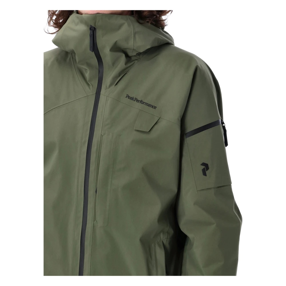 Peak Performance Alpine Gore-Tex Ski Jacket Pine Needle Green Heren