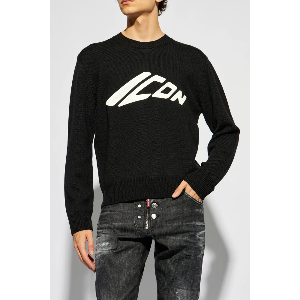 Dsquared2 Trui met logo Black Heren
