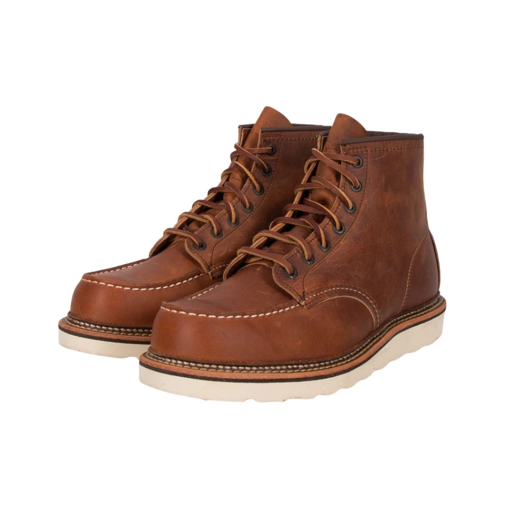 Red Wing Shoes Moc Toe Copper Rough & Tough Boot Brown, Herr