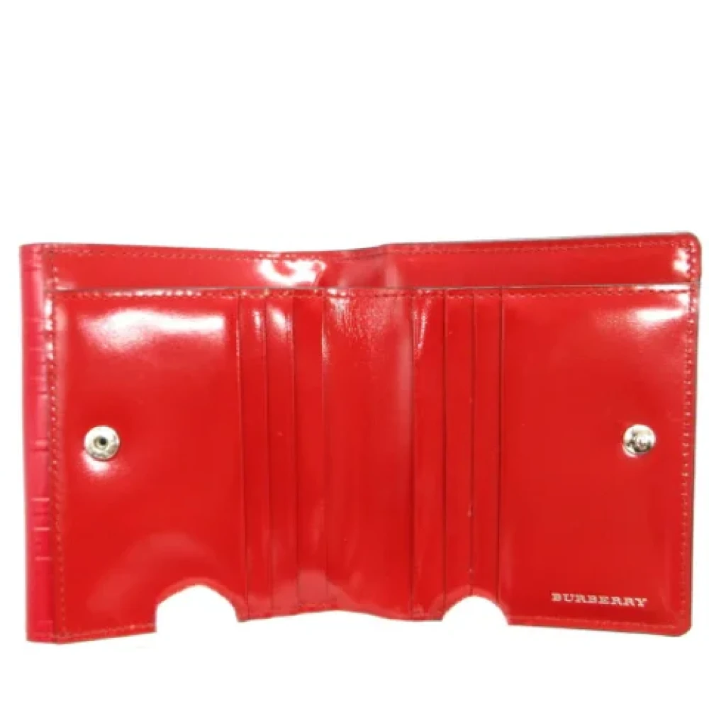 Burberry Vintage Pre-owned Leather wallets Red Dames