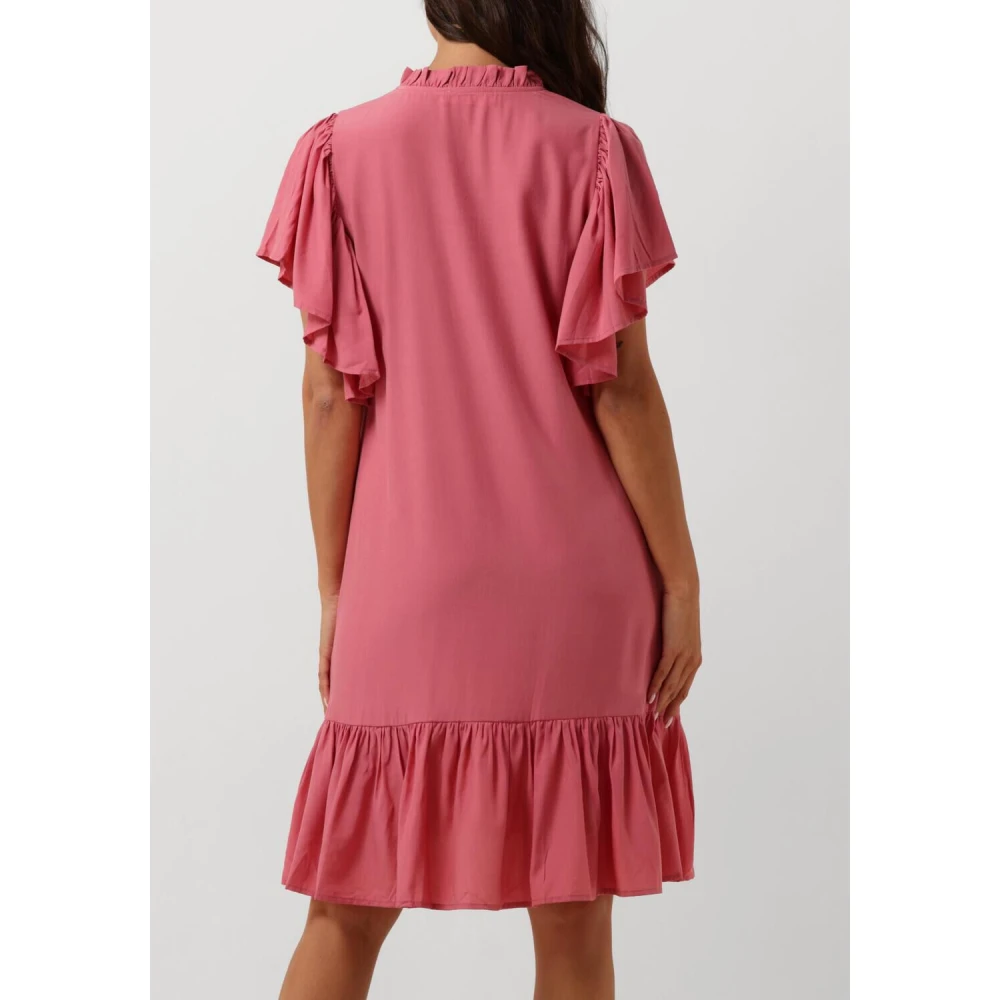 Co'Couture Roze Frill Jurk voor Girly Stijl Pink Dames