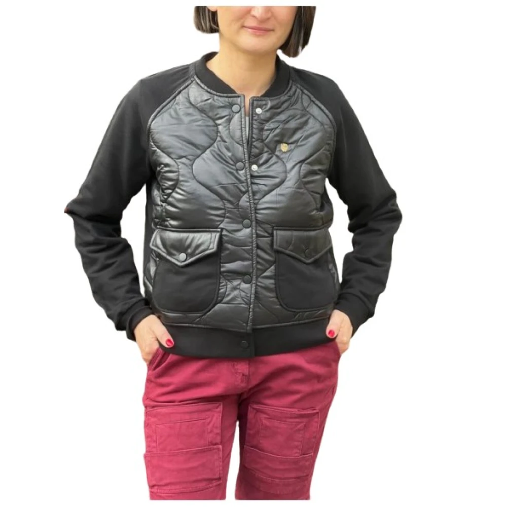 Aeronautica Militare Donna Nero - Felpa Bomber - Jackets - M