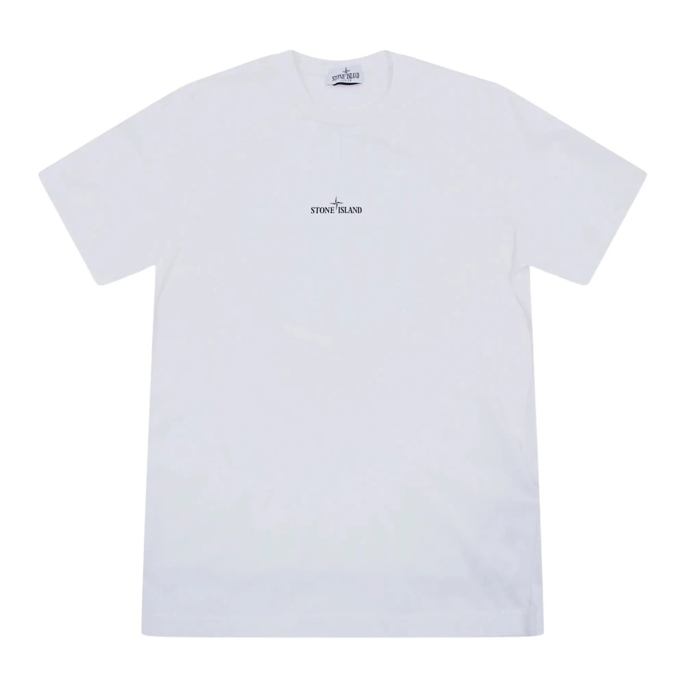 Stone Island Kids T-Shirts And Polos - Male - Kids Short Sleeve T-Shirts - White - 6 Y - Kids