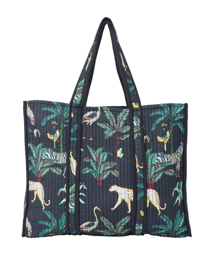 quilted-tropical-print-statement-bag
