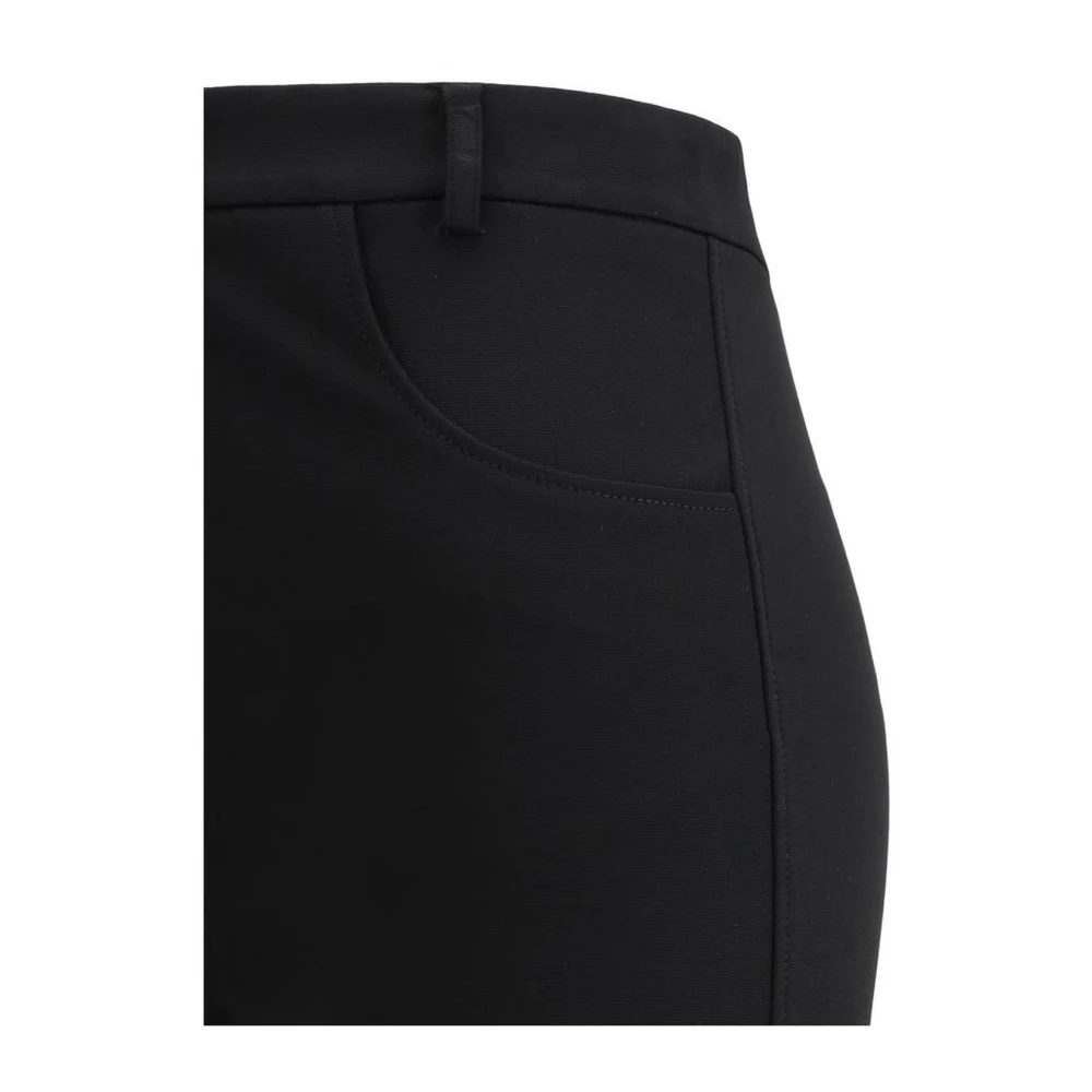 Andamane Boot-cut Broek met Rits Sluiting Black Dames