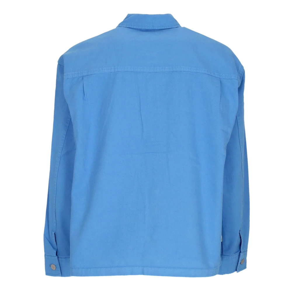 Obey Blauwe Shirtjas met Kraag Blue Heren