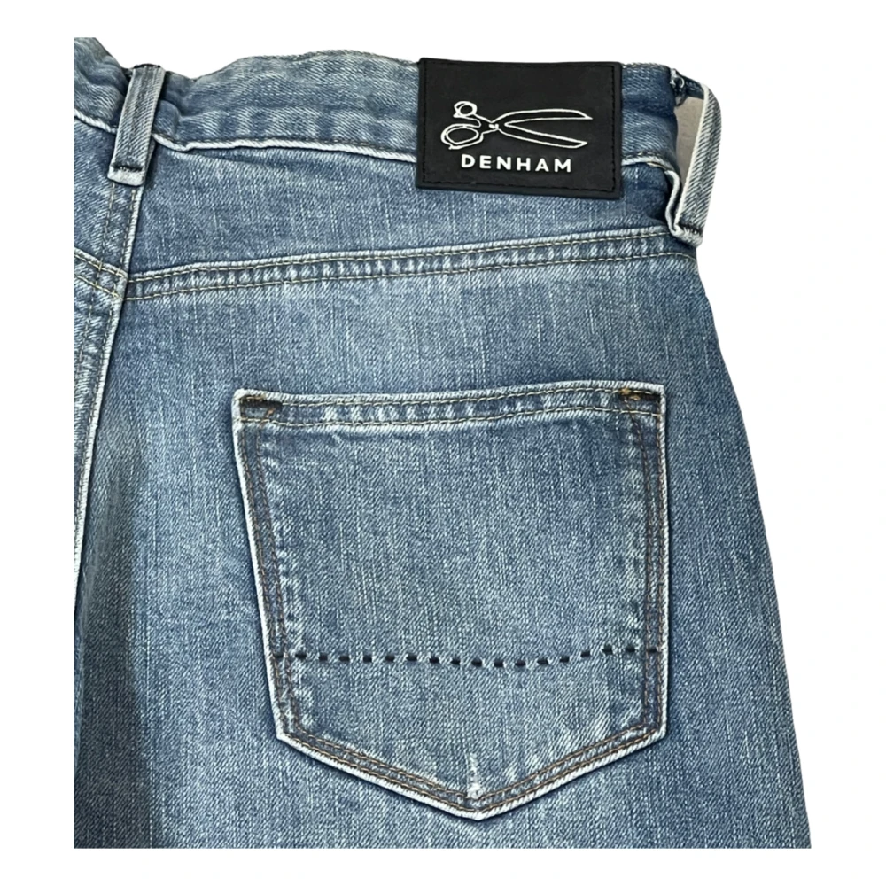 Denham Wijde Pijp Fit Mid Blauwe Jeans Blue Heren