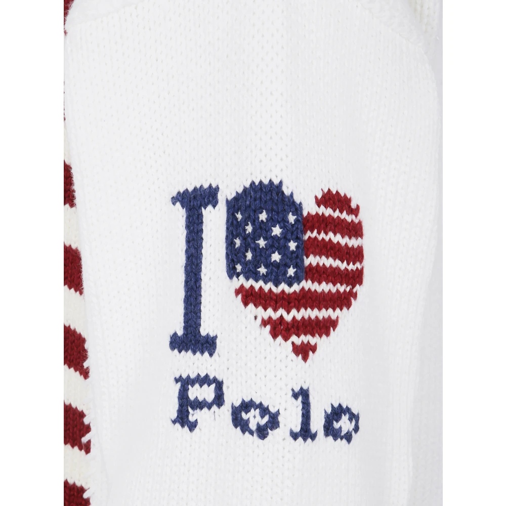 Polo Ralph Lauren Lange Mouw Pullover Sweater White Heren