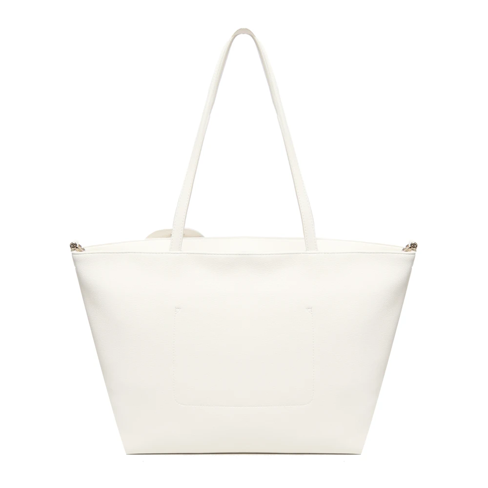 V73 Witte Shoppingtas met Logo White Dames