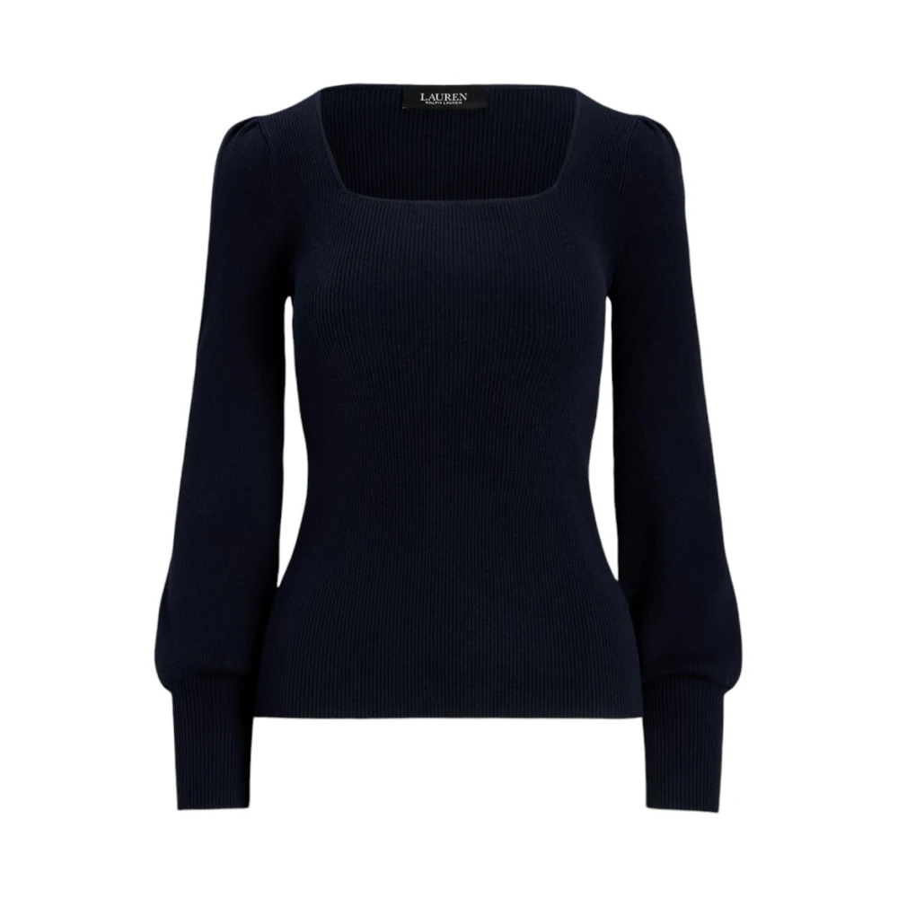Ralph Lauren Rondgebreide trui met ronde hals Blue Dames