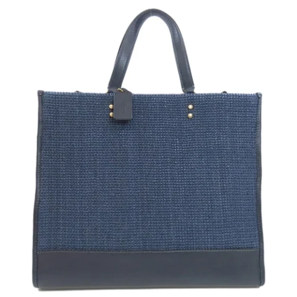 Coach Pre-owned Fabric handbags Blue Dames