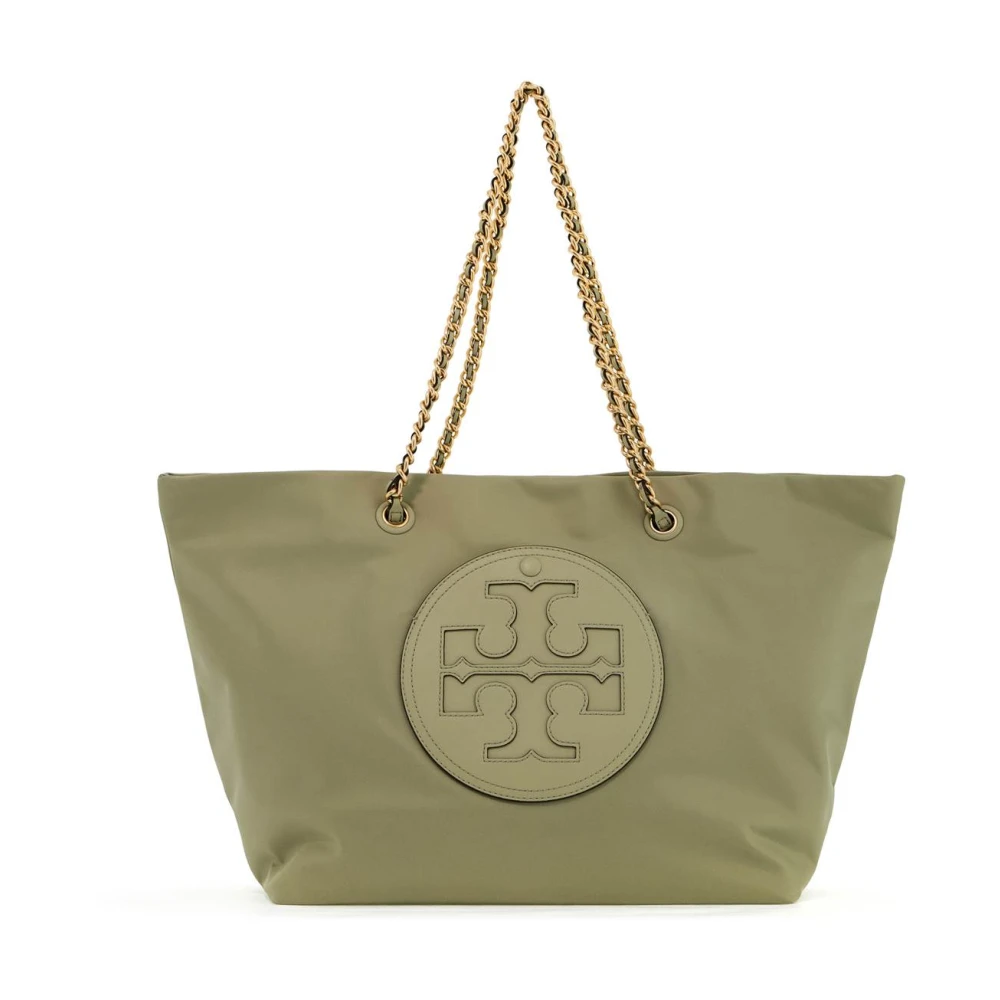 TORY BURCH Ella Kettinghandvat Winkelmand Green Dames