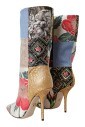 bottes-a-talons-hauts-patchwork-print