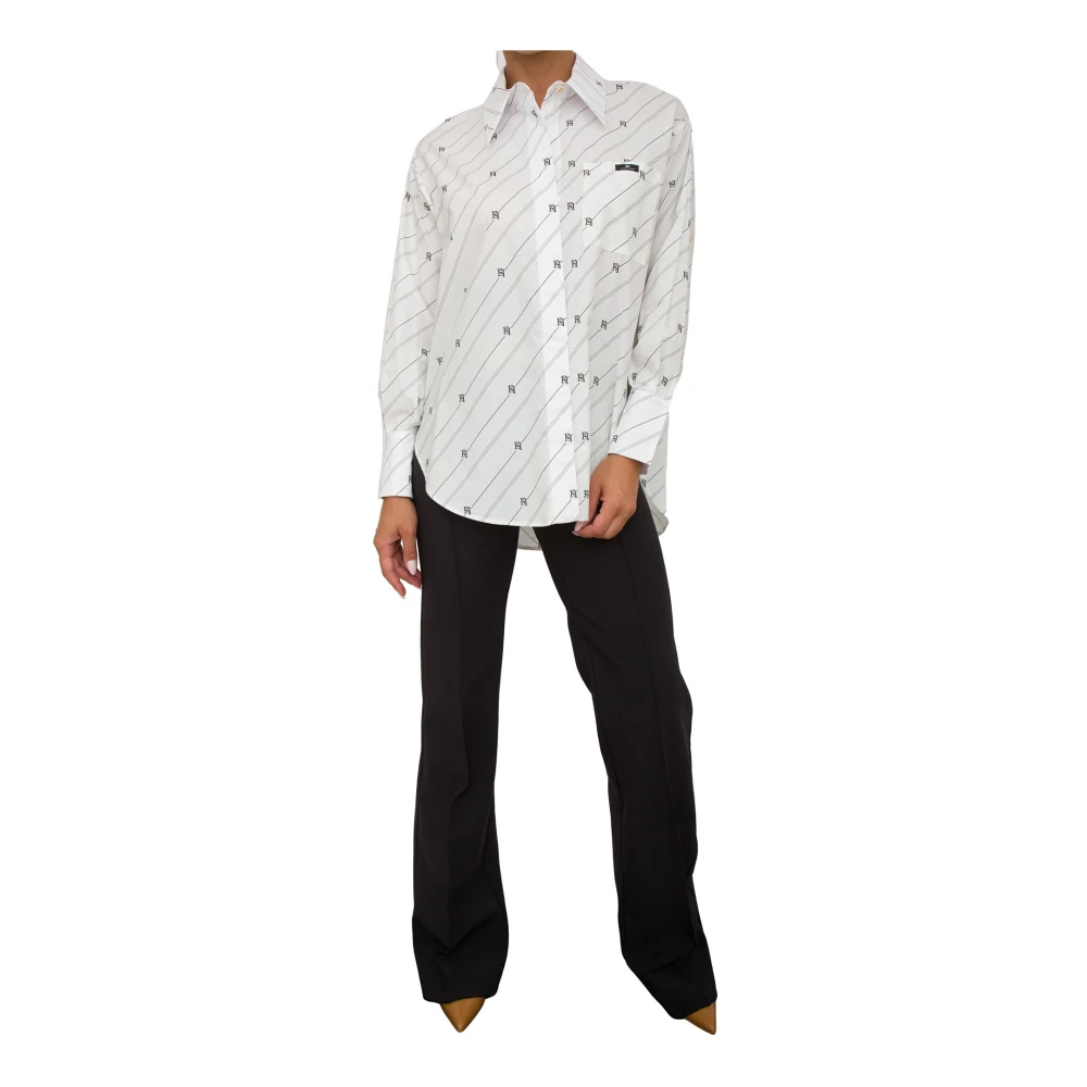 Elisabetta Franchi Stijlvolle Blouse voor Vrouwen White Dames
