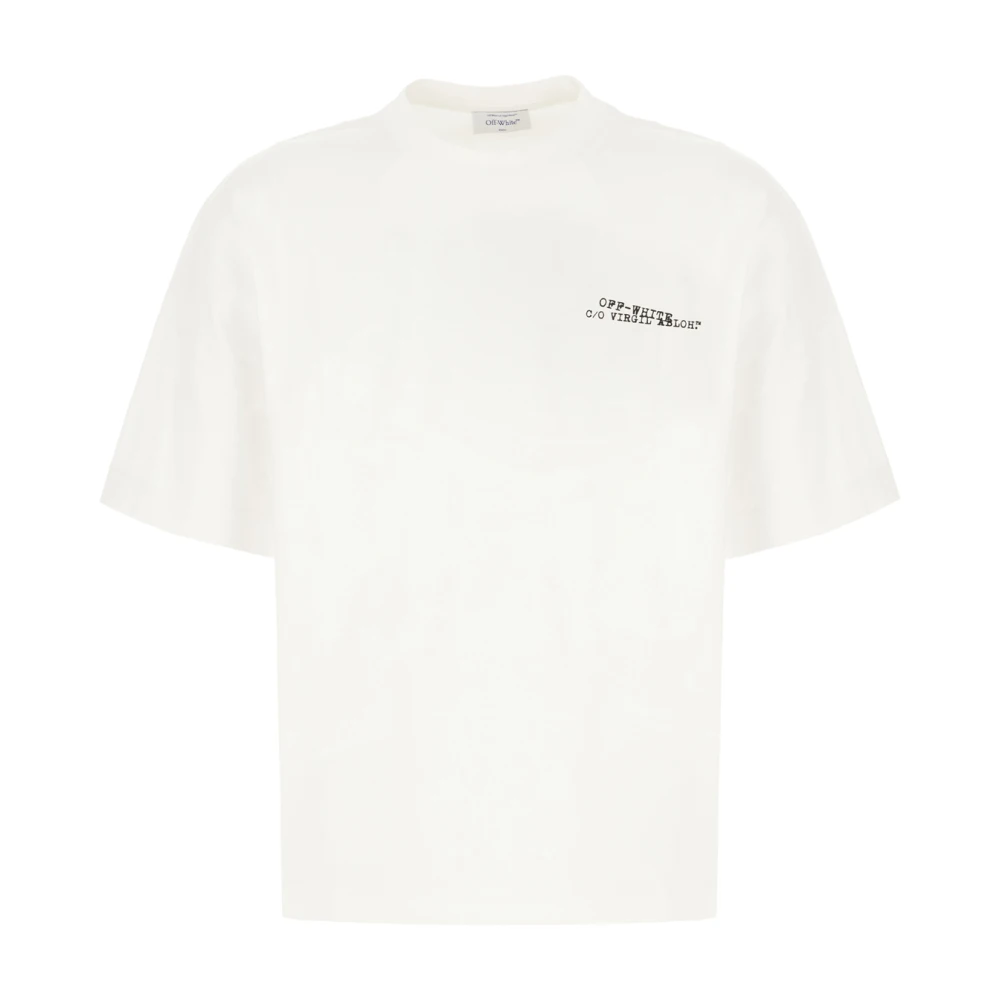 Off White Men's White Off T-Shirts, M, Logo T-Shirt