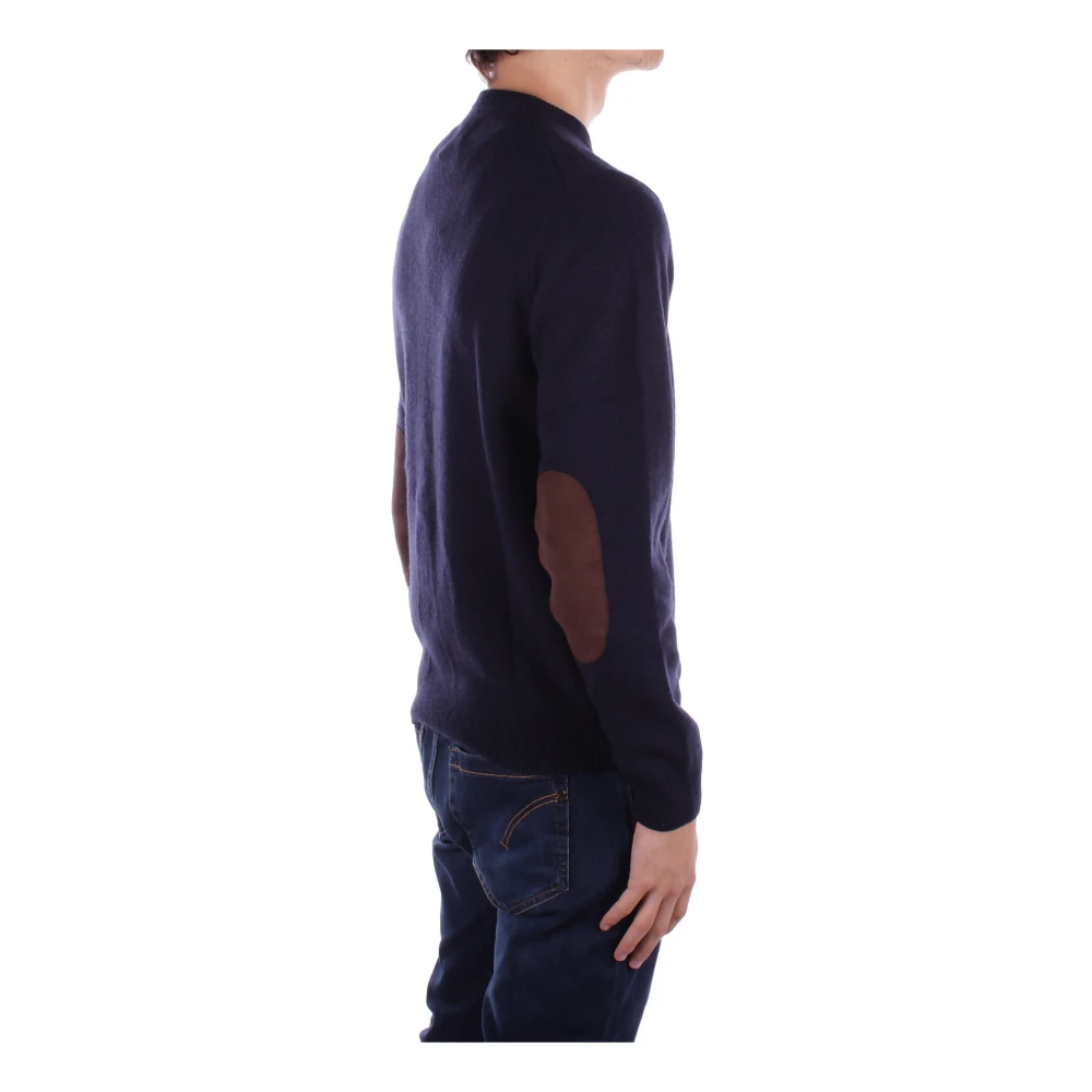 Barbour Blauwe Logo Front Sweater Blue Heren